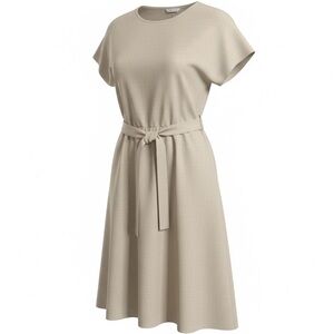 Linenfox Oversized Linen Dress with Belt Size XS